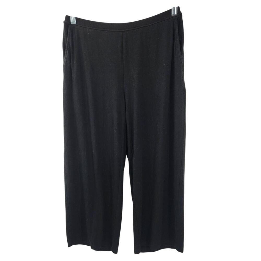 J Jill Black Cropped Capri Pants Womens Petite Size Small S SP